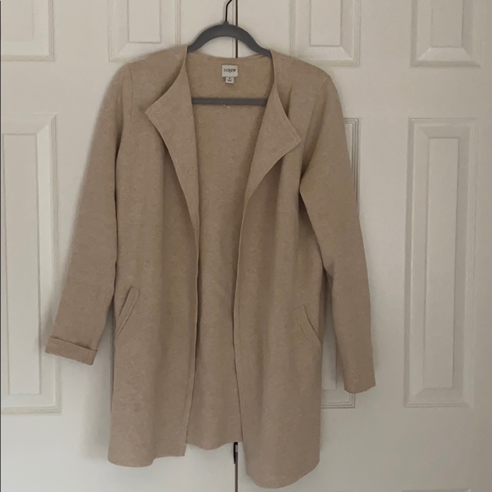 Cream/tan color cardigan/jacket